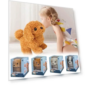 Realistic Robotic Puppy — Interactive Animal Companions, Flowers