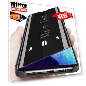 Leather Smart Mirror View Case — Phone Accessories, case-A1