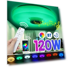Smart LED Ceiling Light with Remote Control — Overhead Lighting, Crown Global