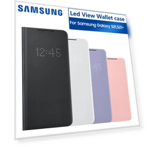 Smart LED View Wallet Flip Cover — Phone Accessories, Samsung