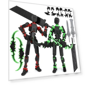 3D Printed Titan Robot Mobile Doll Set — Collectible Statues, Salted Chicken