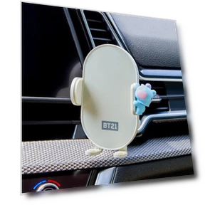 BT21 MANG Minini Car Smartphone Fast Charging Stand — Phone Accessories, LINE FRIENDS