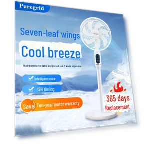 Silent 3-Speed Smart 14-Inch Table Floor Fan — Stand Fans, VantaGoods