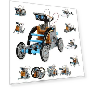 12 in 1 Solar Educational Robot Toy — Solar Power, Linmeng