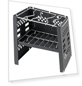2-in-1 Folding Smart Grill Kamado B6 with Bag — Grill Stands, CAPTAIN STAG