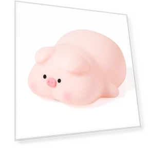 Cute Silicone LED Pig Night Light — Night Lights, TOP-MALL-001