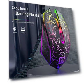 Dual Mode Silent Gaming Mouse with RGB Lighting — Mouse Pads, Computer boost