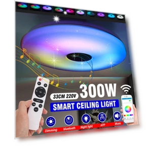 Modern LED Ceiling Light with RGB — Overhead Lighting, Ideal World