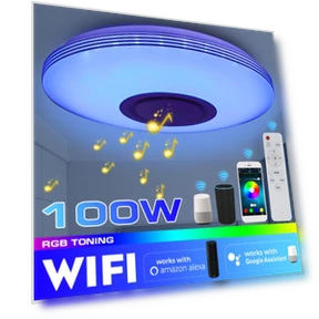 Smart RGB LED Ceiling Light — Overhead Lighting, Decor Life Global