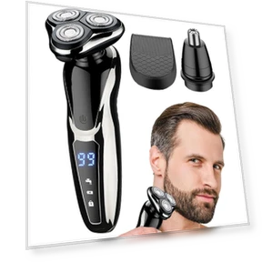 Smart Wireless Men's Shaver Trimmer 3 in 1 — Nose & Ear Trimmers, QIIAII Domestic Electric Appliance