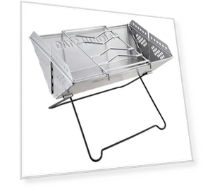 V-Shaped Smart Grill with Stand and Storage Bag — Grill Stands, CAPTAIN STAG