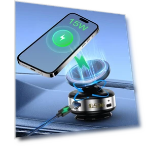 Smart Car Phone Holder with Wireless Charging — Dashboard Installation Kits, Seahorse Home