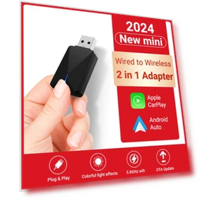 Wireless Mini Box 2-in-1 CarPlay Android Auto Adapter — Car Accessories & Gadgets, Dream Garage