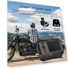 2-inch HD 1080p Motorcycle Dash Cam — Rearview Cameras for Cars, JOHO - CarGear