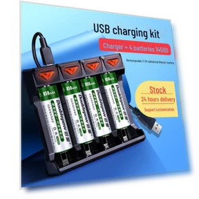 Rechargeable 14500 Lithium Battery Set — Batteries, Doublepow Battery
