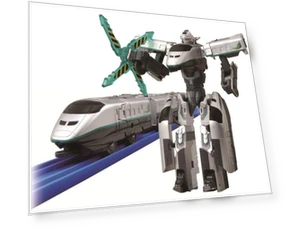 Shinkansen Transforming Robot Shinkalion E3 Tsubasa Iron Wing — Interactive Figures & Robots, Tomy