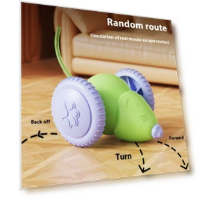Smart Touch Electric Cat Toy with Glowing Tail — Cat Playthings, Fujmhyk