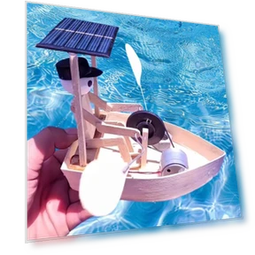 Solar Powered Rowing Robot Toy Set — Solar Power, Live City Fashion Home Decor