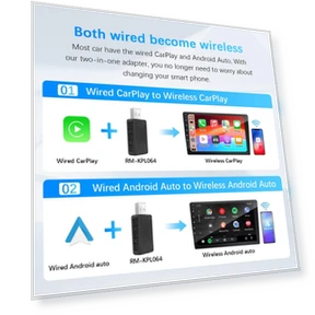 Wireless Carplay Android Auto 2-in-1 Smart Dongle — Phone Accessories, Xixi Global Purchasing