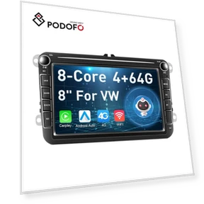 8-inch 8-core 4 + 64G AI Voice Car Radio — Stereo Receivers, Podofo