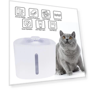 Smart Pet Water Dispenser with LED Light — Fountains, HOME LOVER
