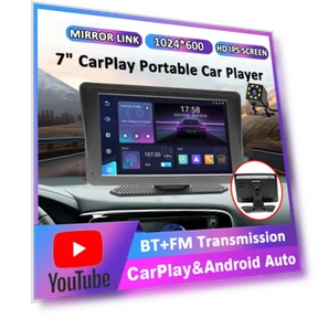 7-inch Portable Wireless Carplay Android Auto Radio — Stereo Receivers, icreative