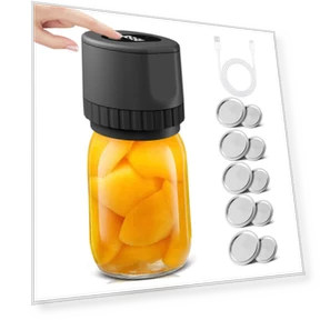 Electric Vacuum Sealer Kit for Mason Jars — Vacuum Bags, TOMTOP JMS