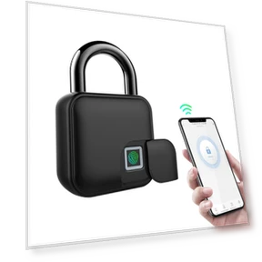 Smart Lock with Fingerprint and App Unlocking — Smart Home Security, TOMTOP JMS