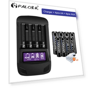 Rechargeable Battery and Smart LCD Charger Set — Batteries, PALO