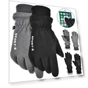 Winter Warm Windproof Thermal Ski Gloves with Touchscreen — Gloves & Mittens, E-Kingsman