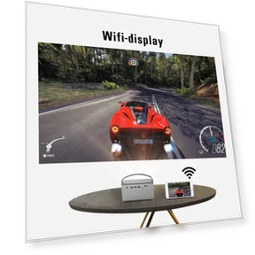 3D 4K Cinema Smart Android WIFI Portable Outdoor Video LED DLP Laser Full HD 1080P Mini Projector with Battery — Home Theater Projectors, BYINTEK