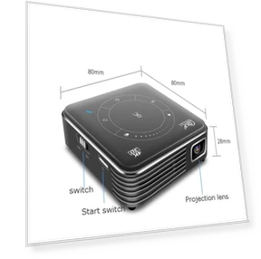 4K HD DLP Mini 3D Projector — Home Theater Projectors