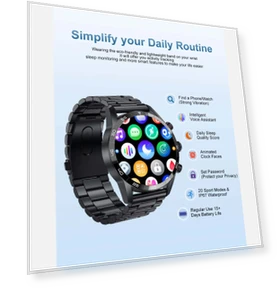 AMOLED HD Screen Smart Calling Watch — Wearable Accessories, LIGE