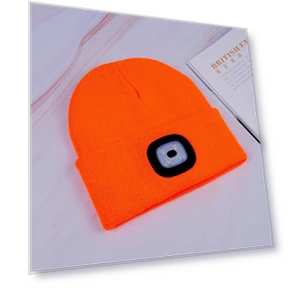 Beanie with Built-in LED Light — Reflective Gear