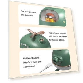 Cartoon Nano Spray Atmosphere Night Light Humidifier — Air Moisturizers, ICARER