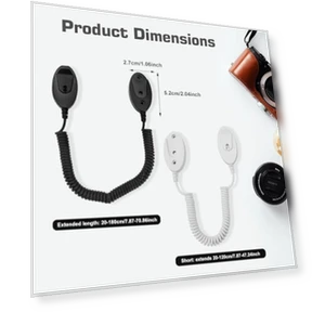 Magnetic Remote Control Holders with Spring Ropes — Cable Organizers, WALLFID