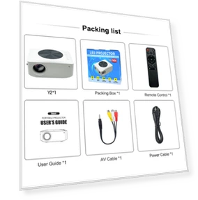 Mini LCD LED Smart Projector — Home Theater Projectors, Y2