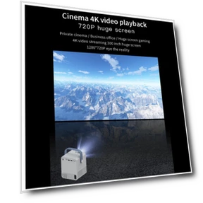 Portable 4K HD Projector — Home Theater Projectors, Smart