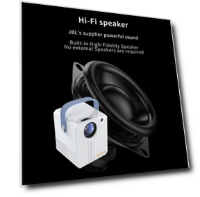 Portable 4K HD Projector — Home Theater Projectors, Q96