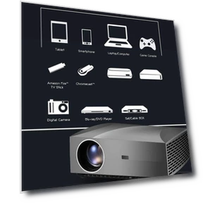 Portable Home Theater Wireless Smart Projector — Home Theater Projectors, IVIBRIGHT