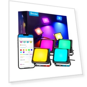 RGBICWW LED Smart Flood Lights — Outdoor Security & Flood Lighting, Govee