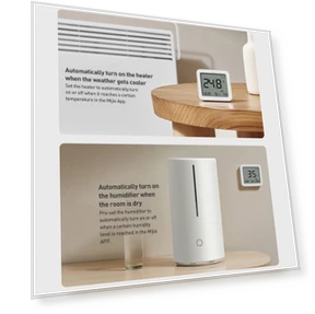 Smart Bluetooth Digital Thermometer Hygrometer — Home Climate Control, Xiaomi