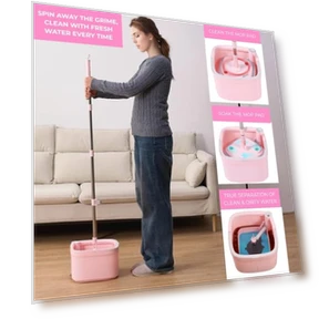 Smart Floor Mop with Separate Compartments — Mop Accessories, True & Tidy