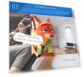 Smart HD Projector — Home Theater Projectors, TRANSJEE