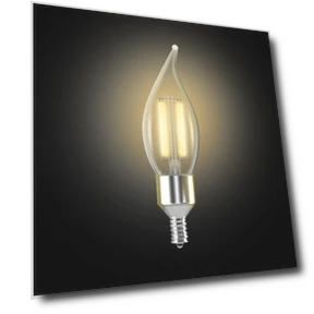 Smart LED Candle Wifi Bulb — Compact Fluorescent, Feit Electric