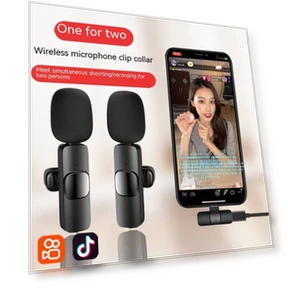 Smart Noise Reduction Wireless Lavalier Microphone — Wireless Systems, K9