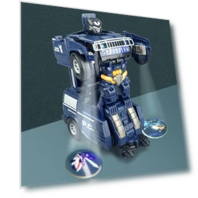 Transforming Robot Model Toy Car — Interactive Figures & Robots