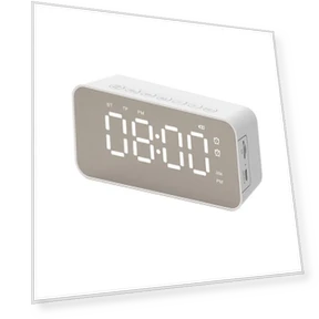 Wireless Smart Bluetooth Speaker Mirror Alarm Clock — Alarms & Clocks
