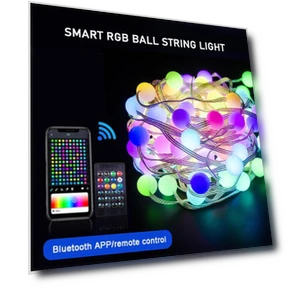 Fairy Ball 10M Smart RGB Ball String Light — Outdoor String Lights, Pawell
