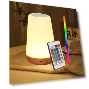Portable Adjustable Touch Bedside Lamp with USB Quick Charge Port — Lamps & Shades, Great3C